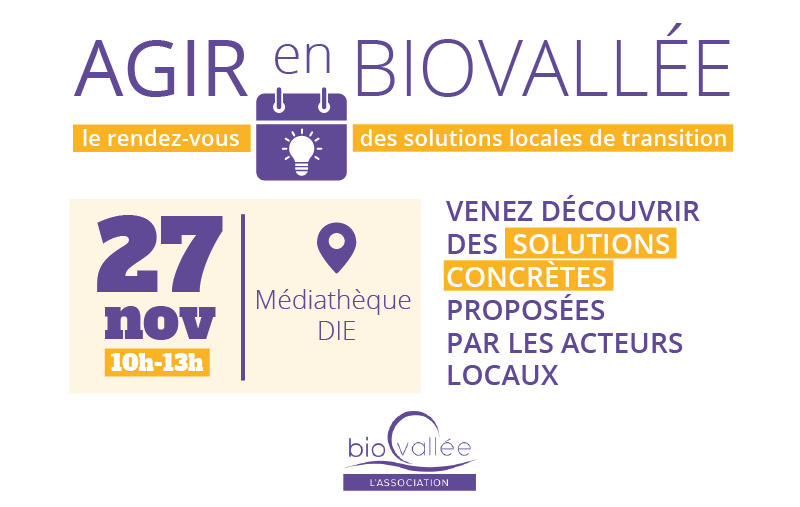 Marché des initiatives « Agir en Biovallée » - Association Biovallée