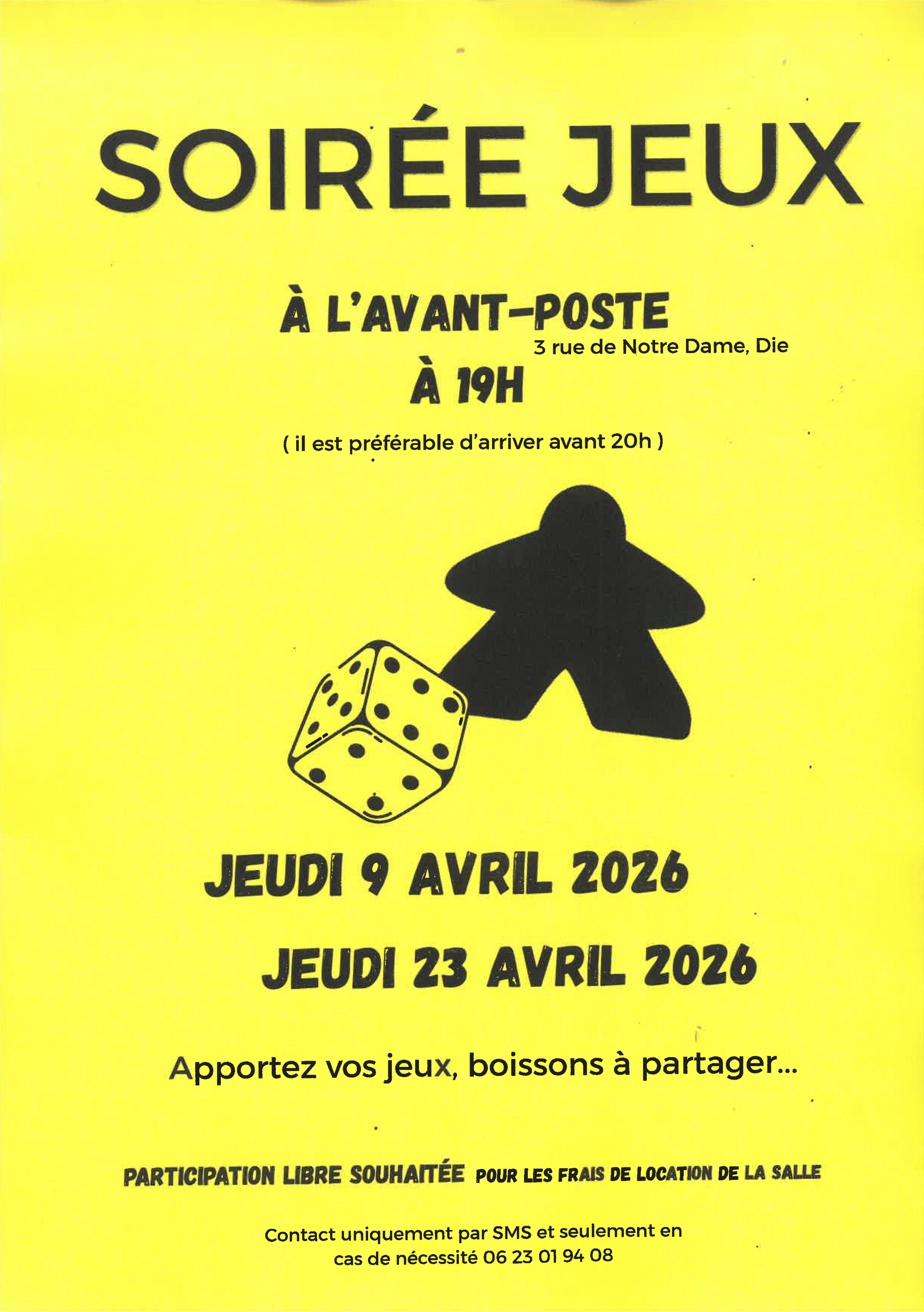 Soir&eacute;e jeux 9 23 avril