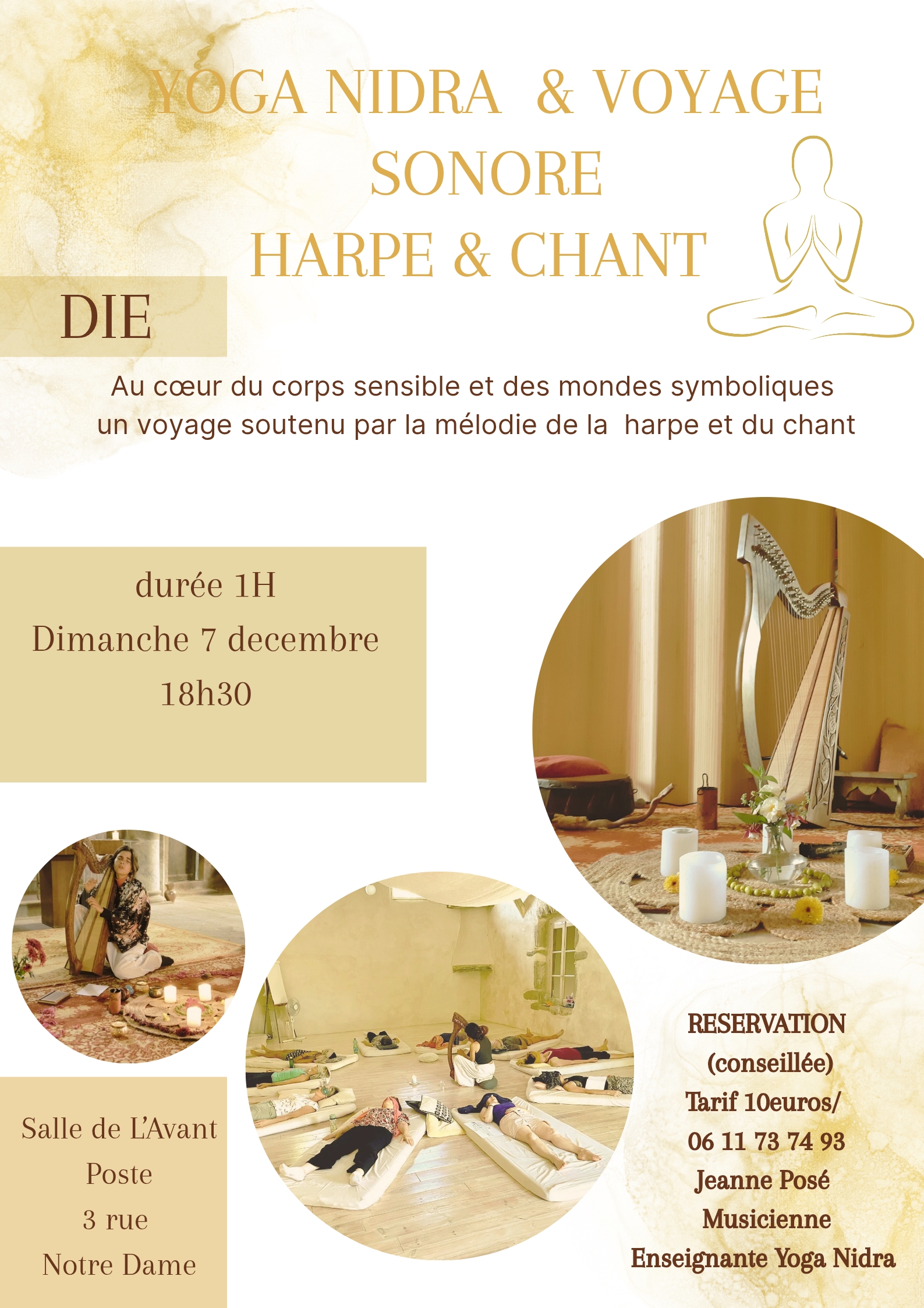Yoga nidra et voyage sonore - Jeanne Posé